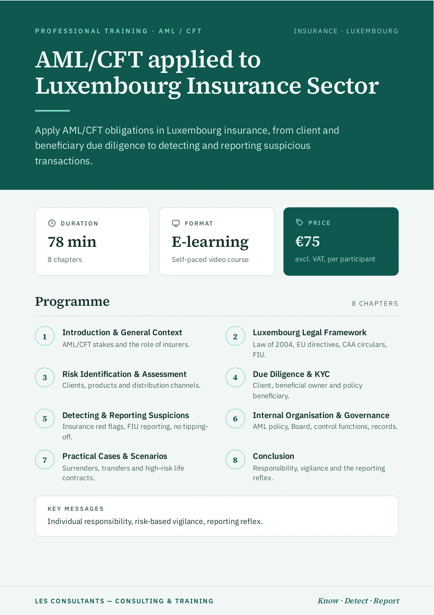 AML/CFT applied to Luxembourg Insurance Sector