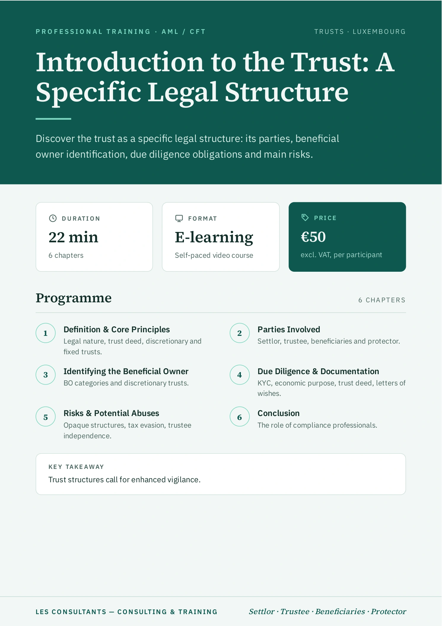 Introduction to the Trust: A Specific Legal Structure